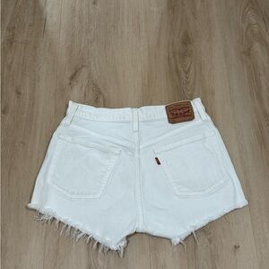 Levi's Crisp White Jean Shorts